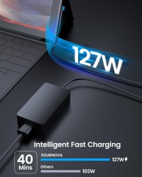 127W Adapter for Surface Laptop Intelligent Fast Charging Universal Compatibility Efficient Heat-sinking and Safe